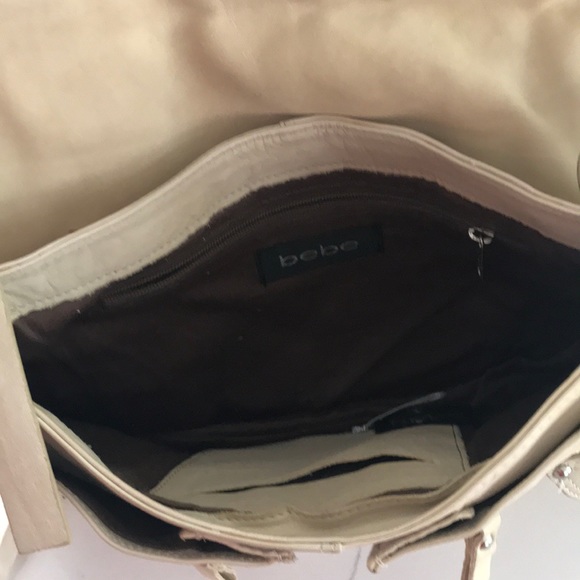 Bebe Leather Unique Shoulder Bag - Picture 7 of 8